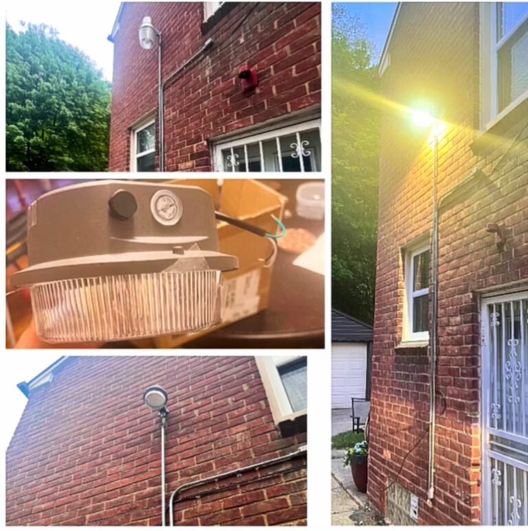 Outdoor light fixture replacement/fixing