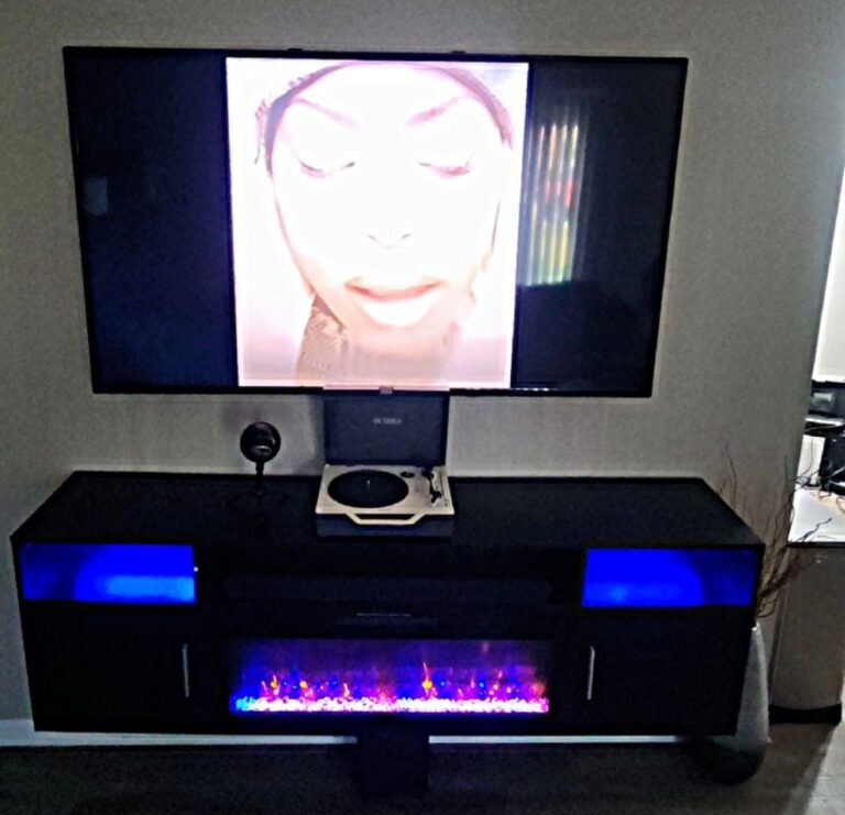 TV and fireplace mounting